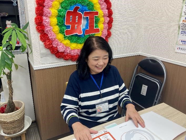 代表取締役高田佳美さんの笑顔の画像